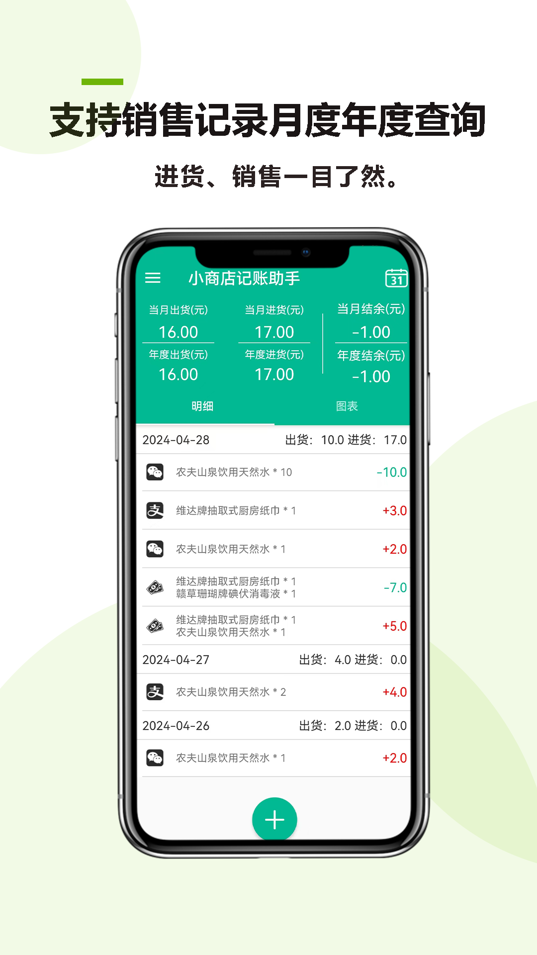 小商店记账助手截图1
