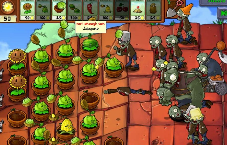 植物大战僵尸坚不可摧屋顶怎么过