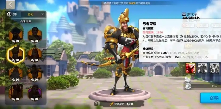 万国觉醒黑太子用什么打