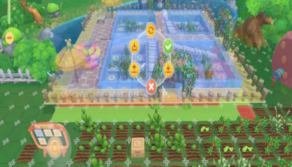 摩尔庄园怎么在自家湖建路