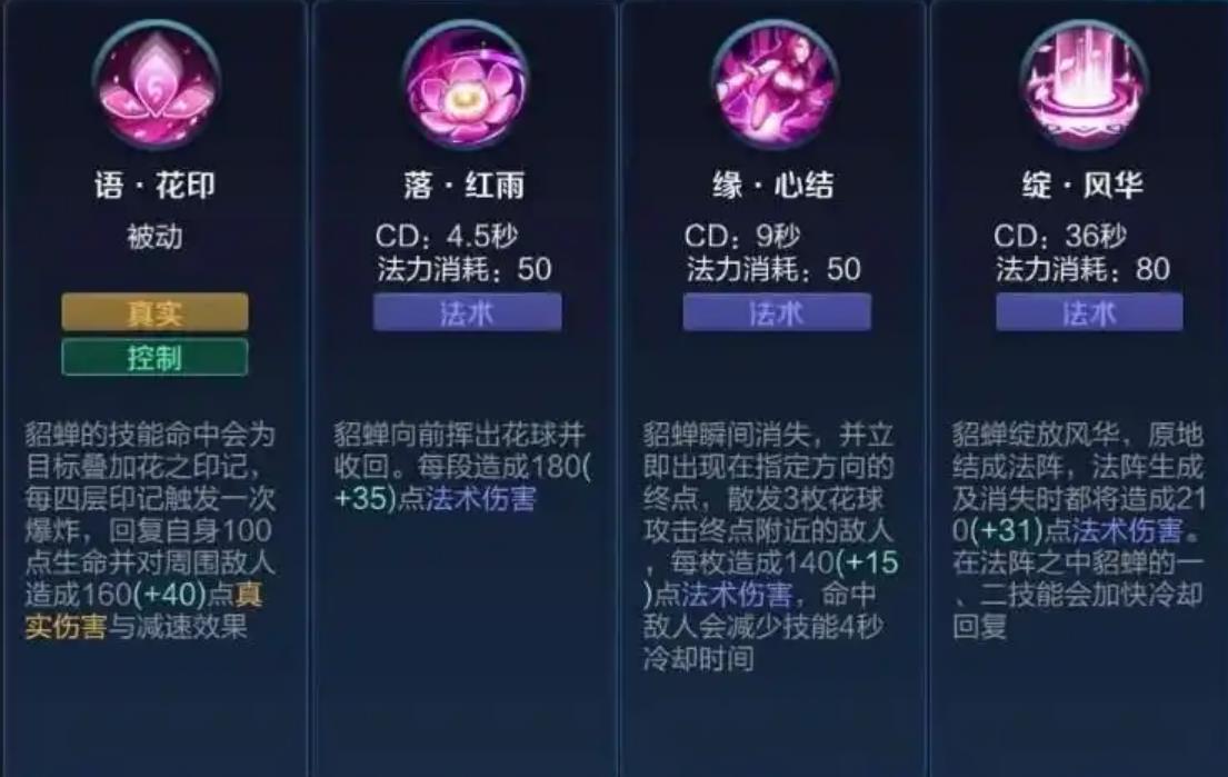 王者荣耀貂蝉出装铭文是什么