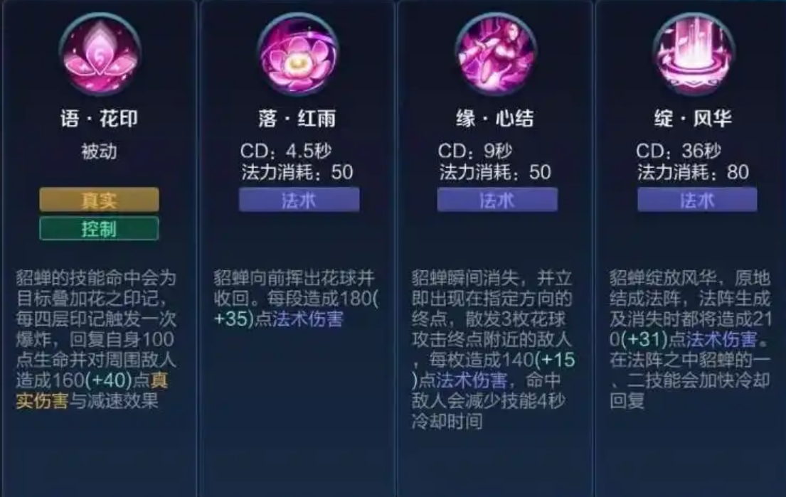 王者荣耀貂蝉出装铭文是什么