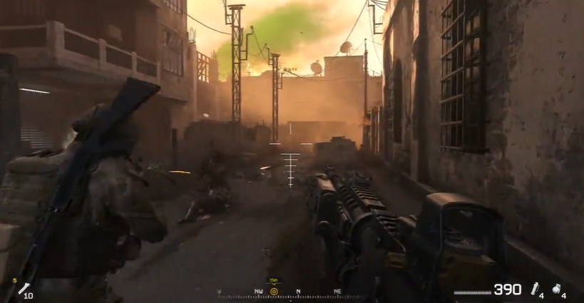 使命召唤4黑鹰坠落怎么过去