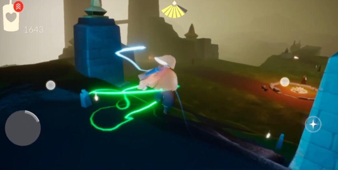 光遇怎么一边转圈圈一边跑