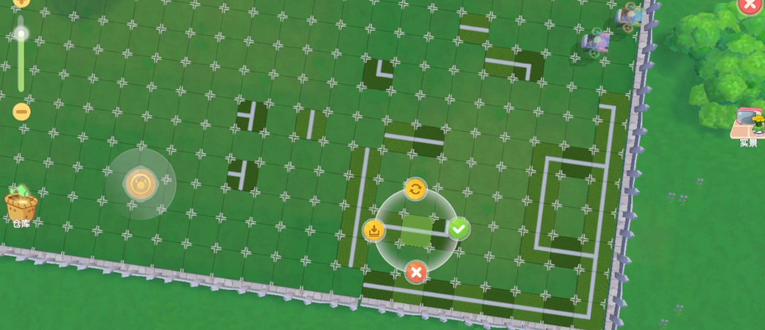 摩尔庄园围栏怎么移动