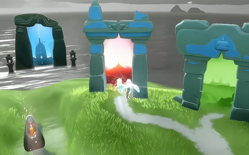 光遇峡谷云洞怎么过