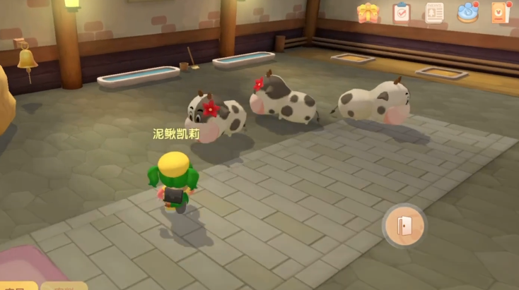 摩尔庄园手游怎么把奶牛放出来