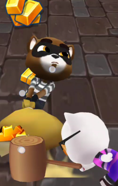 汤姆猫跑酷里怎么触发浣熊