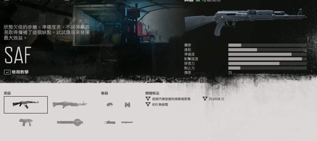 往日不再最好的主要武器