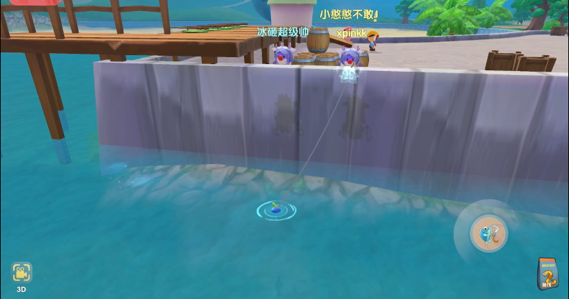 摩尔庄园怎么钓粉海豚