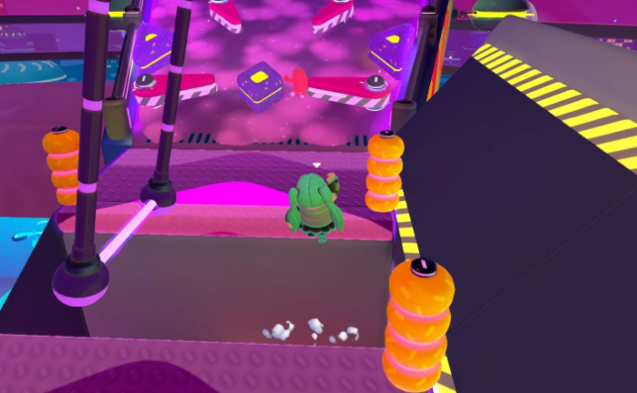 糖豆人摩天粘液怎么过