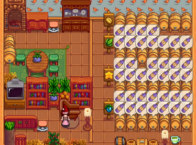 星露谷物语怎么晾酒