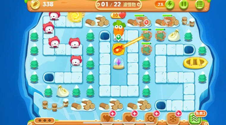 保卫萝卜怎么刷宝石