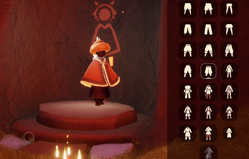 光遇龙骨的裤子怎么换