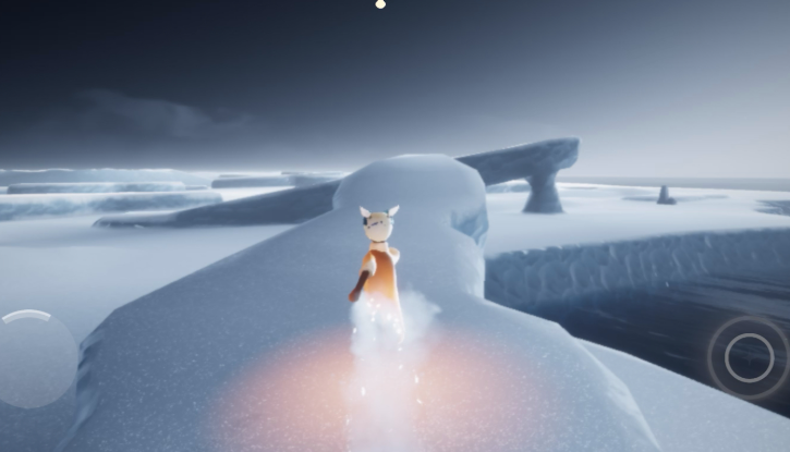 光遇怎么在冰上旋转的跑