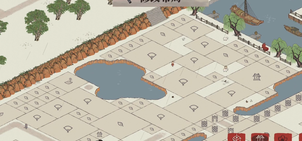 江南百景图布怎么花