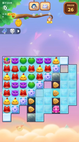 开心消消乐隐藏关102关怎么过