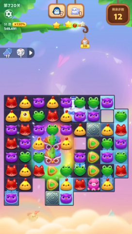 开心消消乐隐藏关102关怎么过