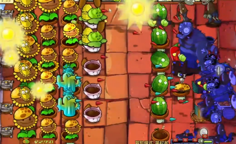 植物大战僵尸杂交版47关怎么过
