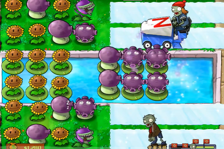 植物大战僵尸的全面冻结怎么过关 植物大战僵尸的全面冻结怎么过关