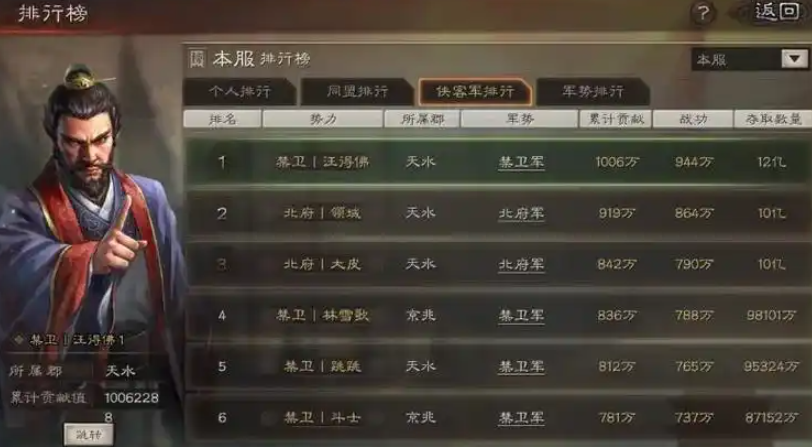 三国志战略版s4霸业如何刷贡献